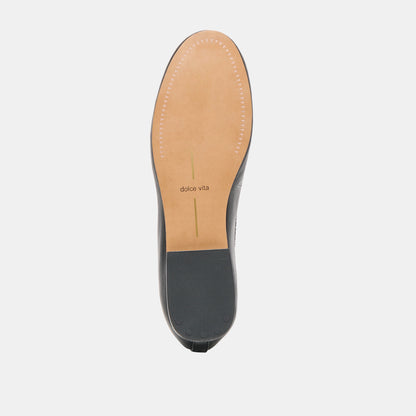 RITLA BALLET FLATS BLACK LEATHER