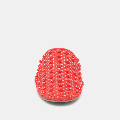 ROVA BEAD FLATS CHILI BEADED MESH