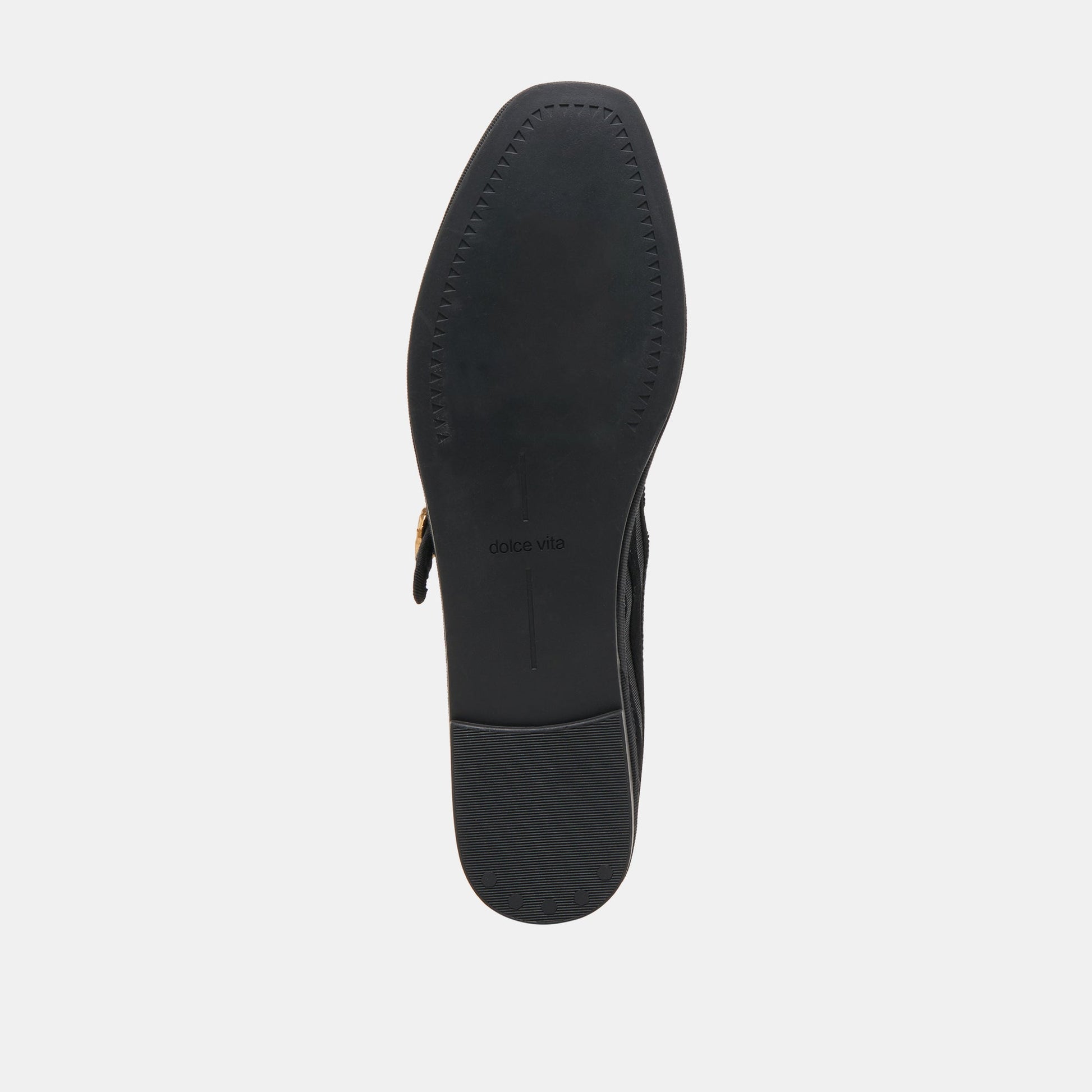 TAMEKA BALLET FLATS BLACK STRIPE MESH
