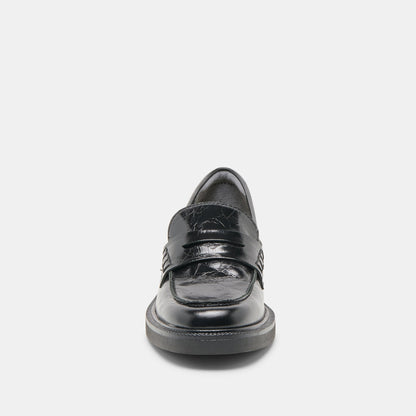 TIGGY LOAFERS MIDNIGHT CRINKLE PATENT