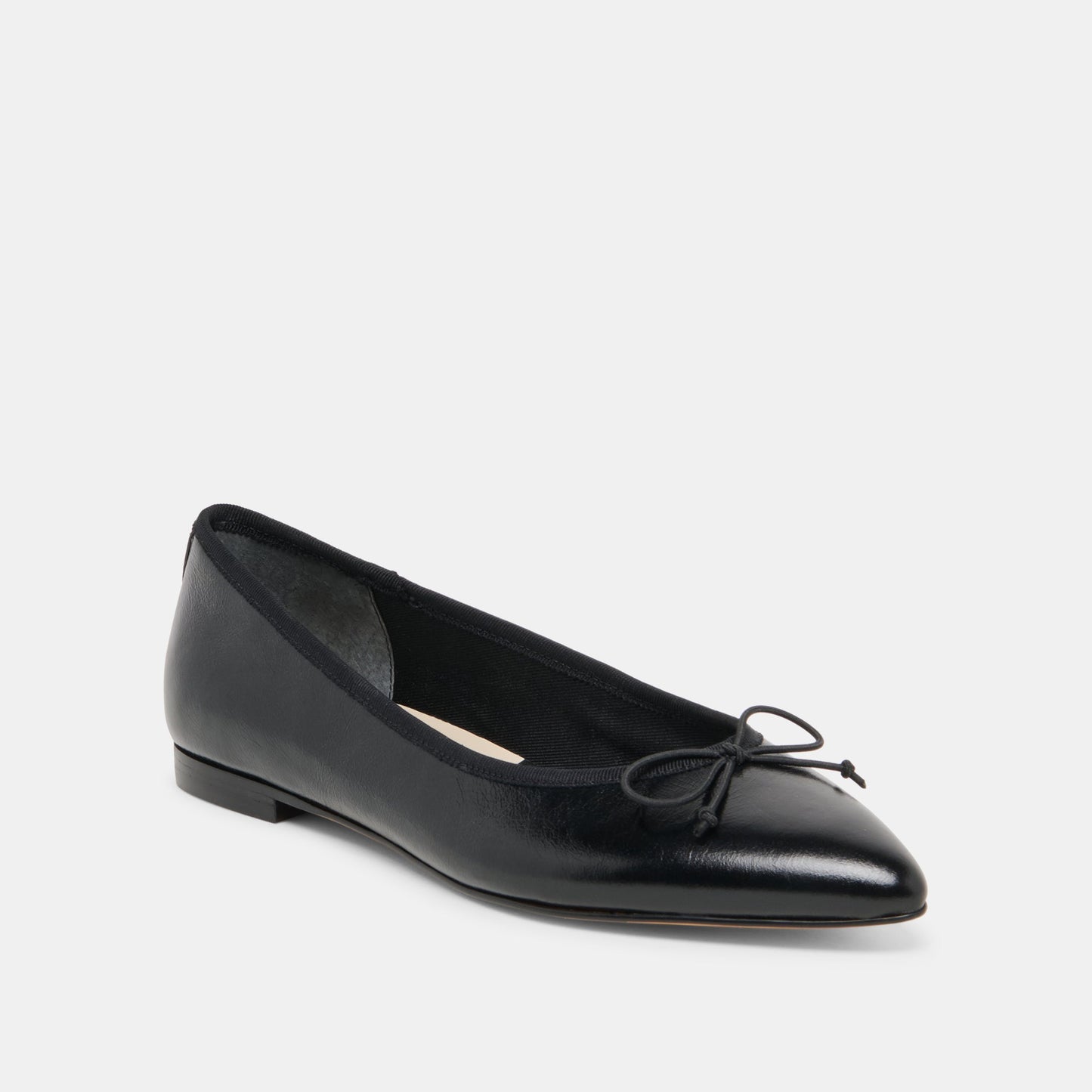 CELIO BALLET FLATS BLACK LEATHER