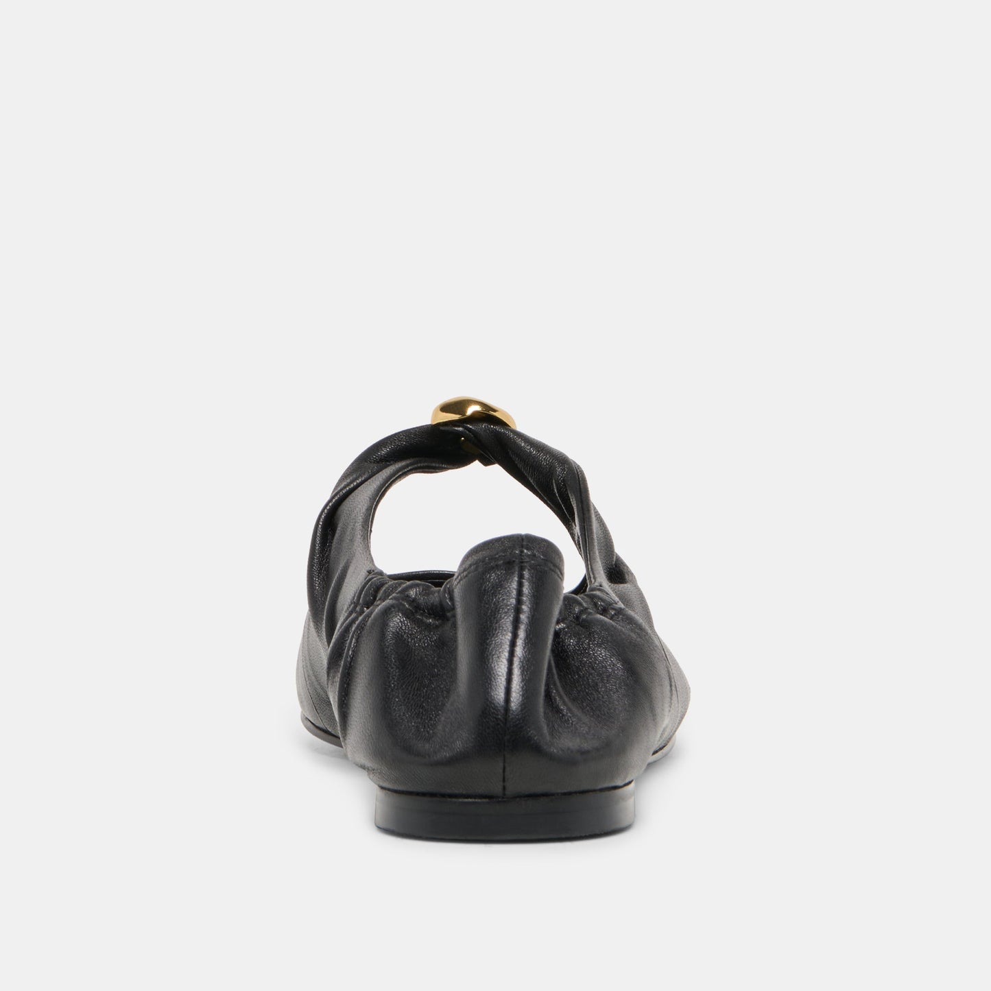 CORNEL FLATS BLACK LEATHER