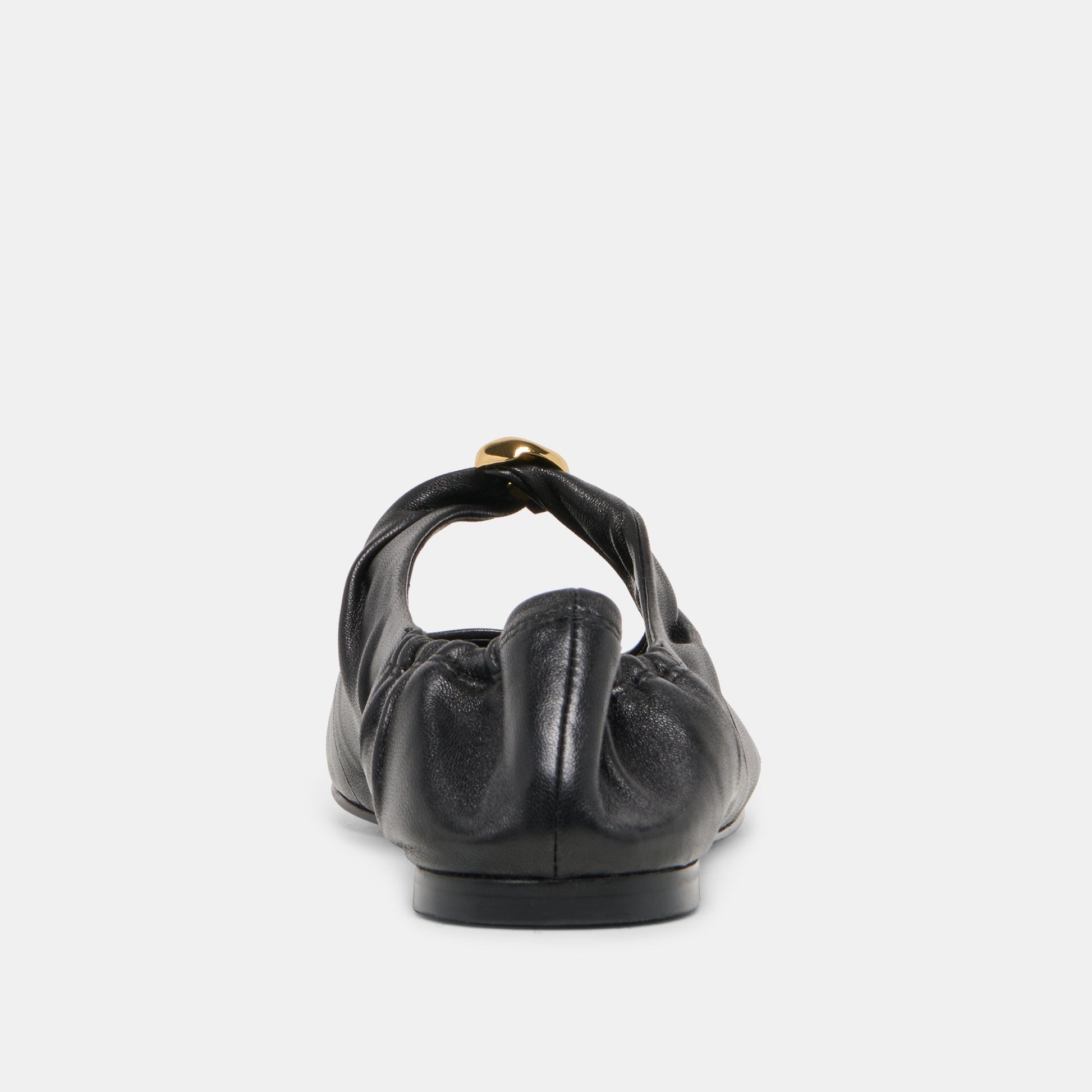 CORNEL FLATS BLACK LEATHER