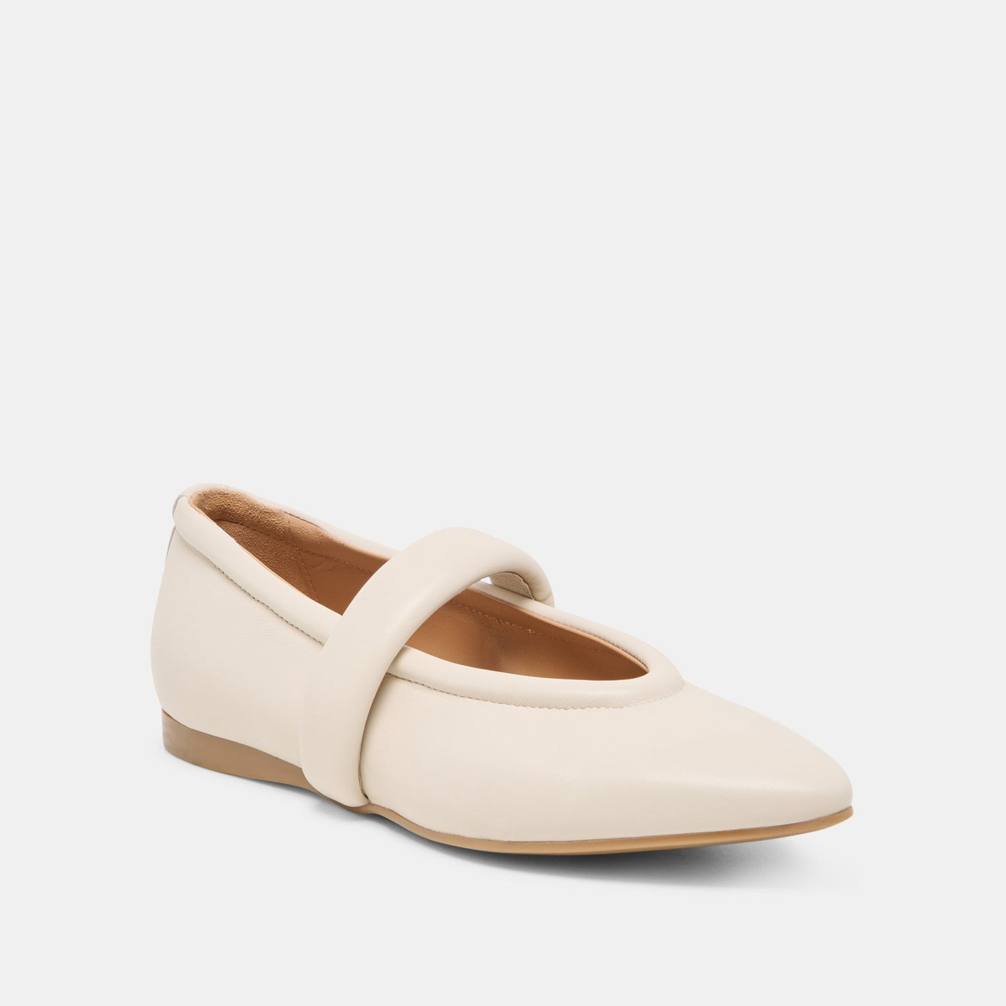 FERA BALLET FLATS OFF WHITE LEATHER