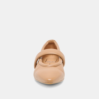 FERA BALLET FLATS TAN LEATHER