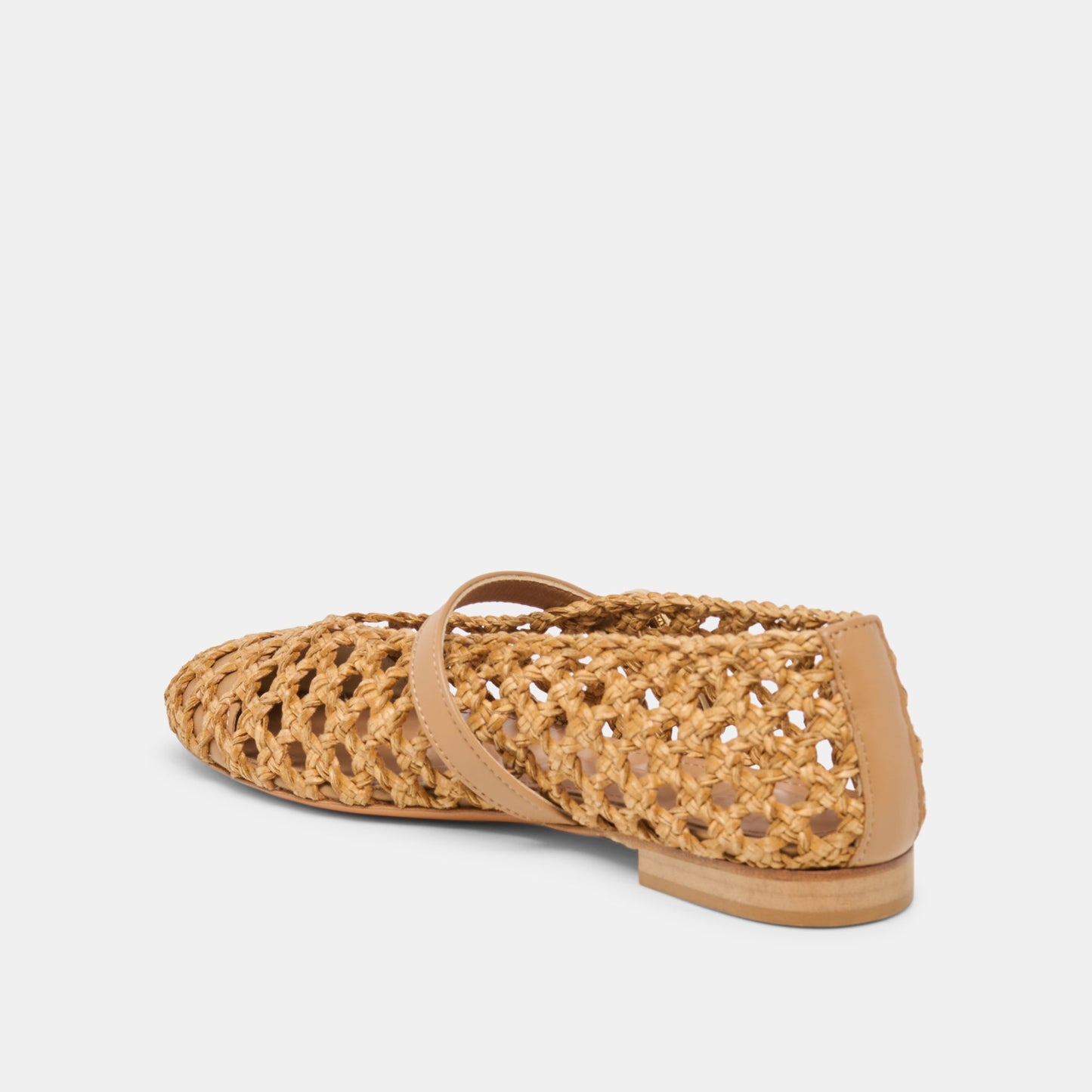 DOVER BALLET FLATS TAN WOVEN STELLA