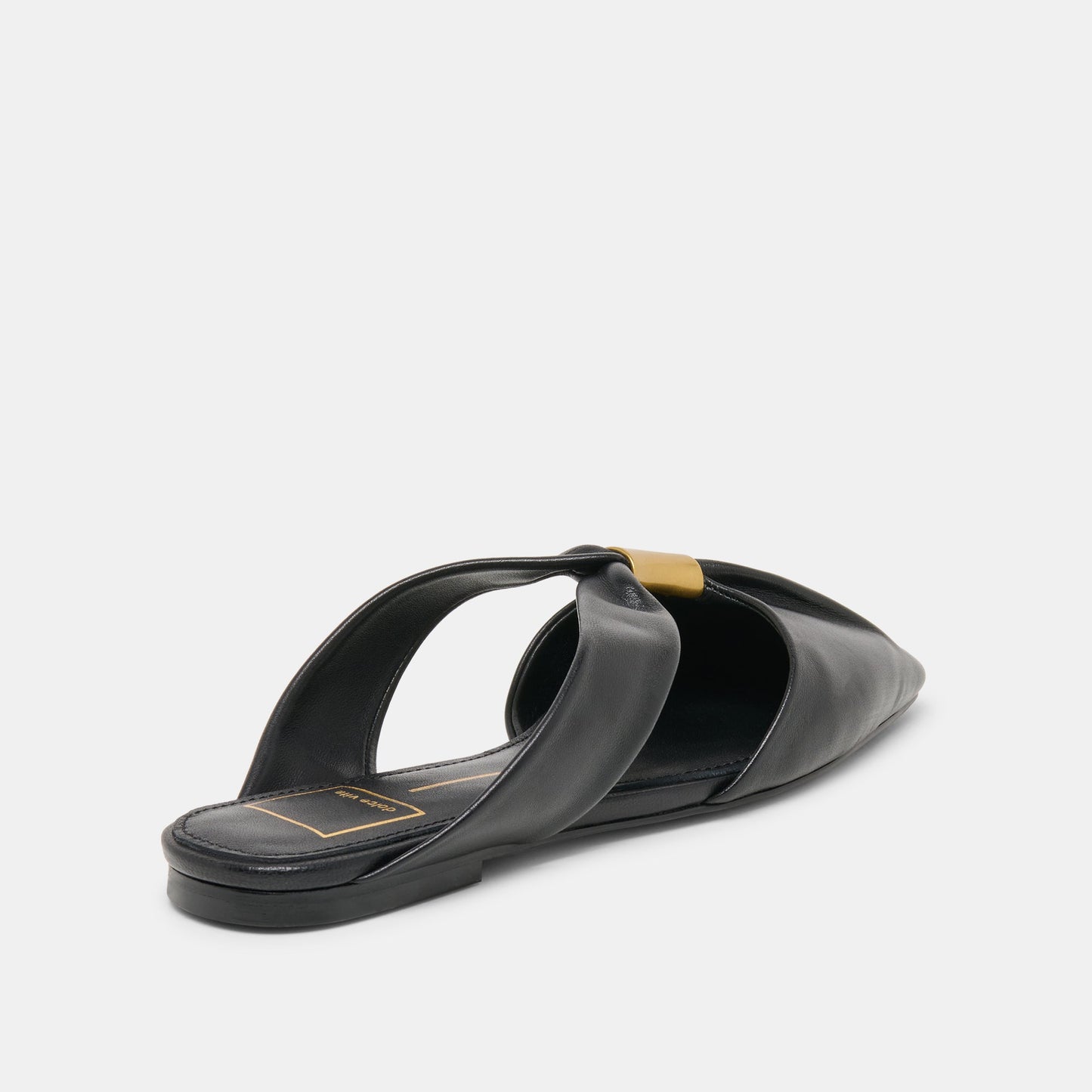 FRANEY FLATS BLACK LEATHER