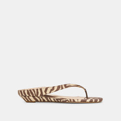 BEIGE ZEBRA RAFFIA