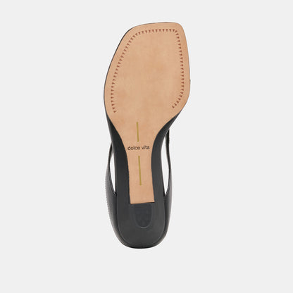 GIZEL SANDALS BLACK LEATHER