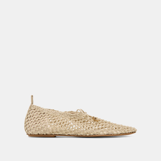 KAYLYN FLATS OATMEAL CROCHET