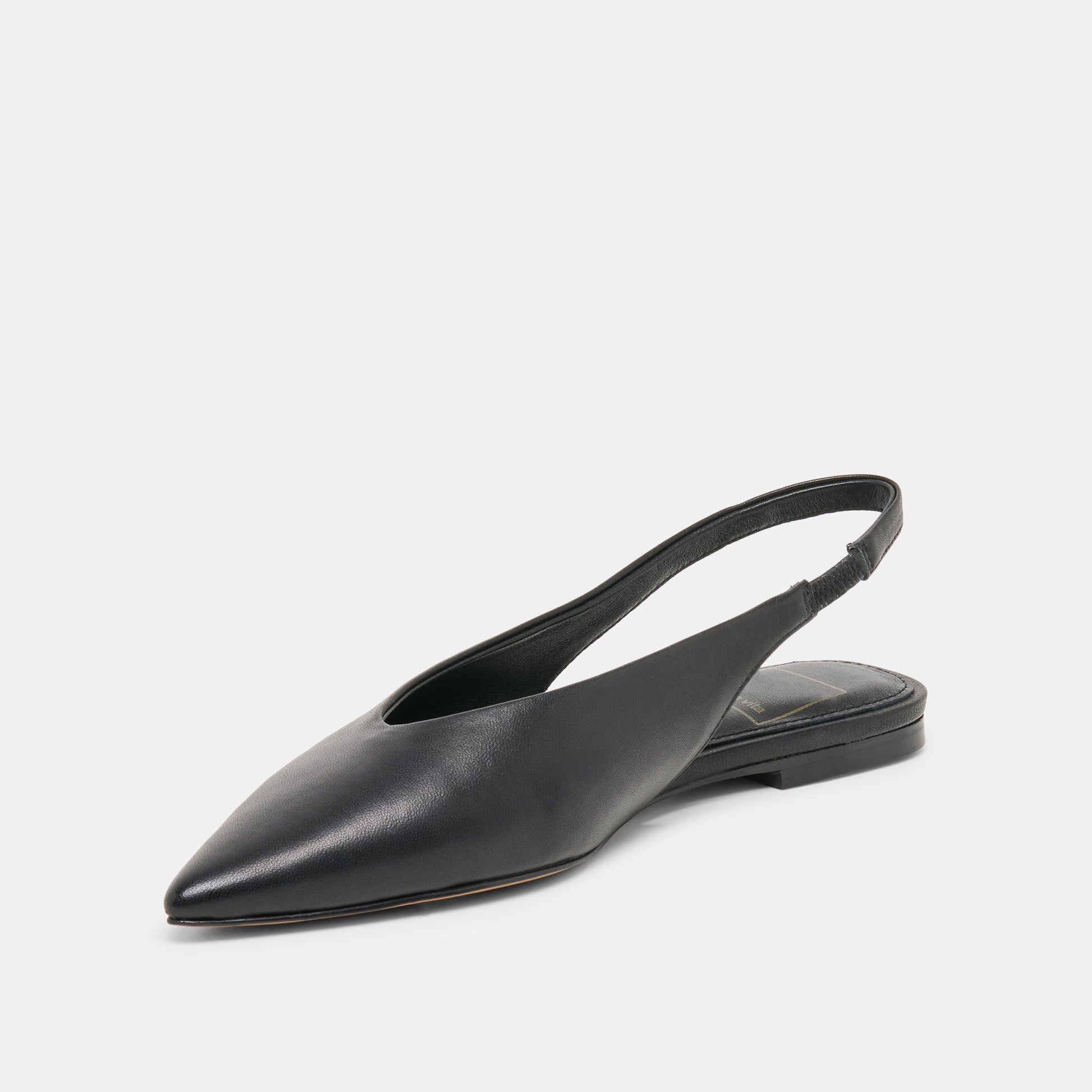 KENDLE FLATS BLACK LEATHER