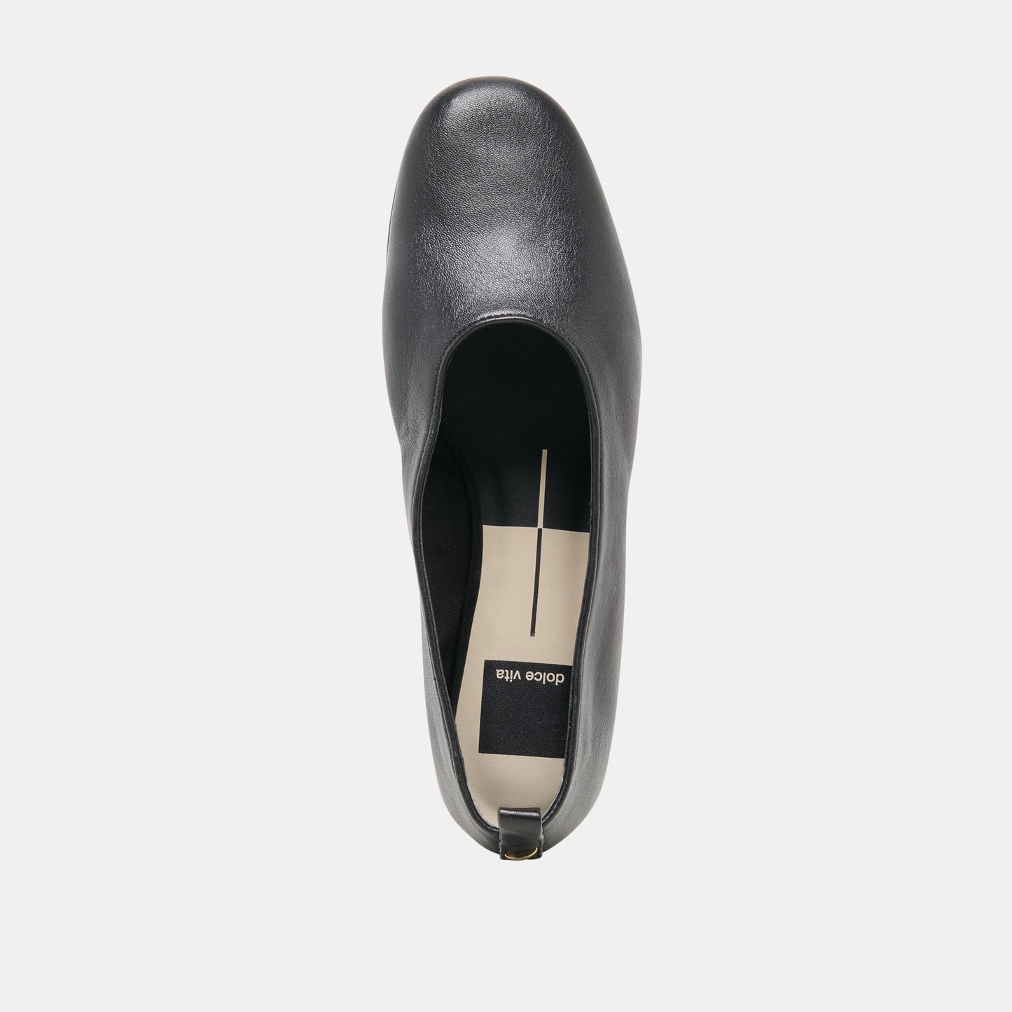 KORY BALLET FLATS BLACK LEATHER