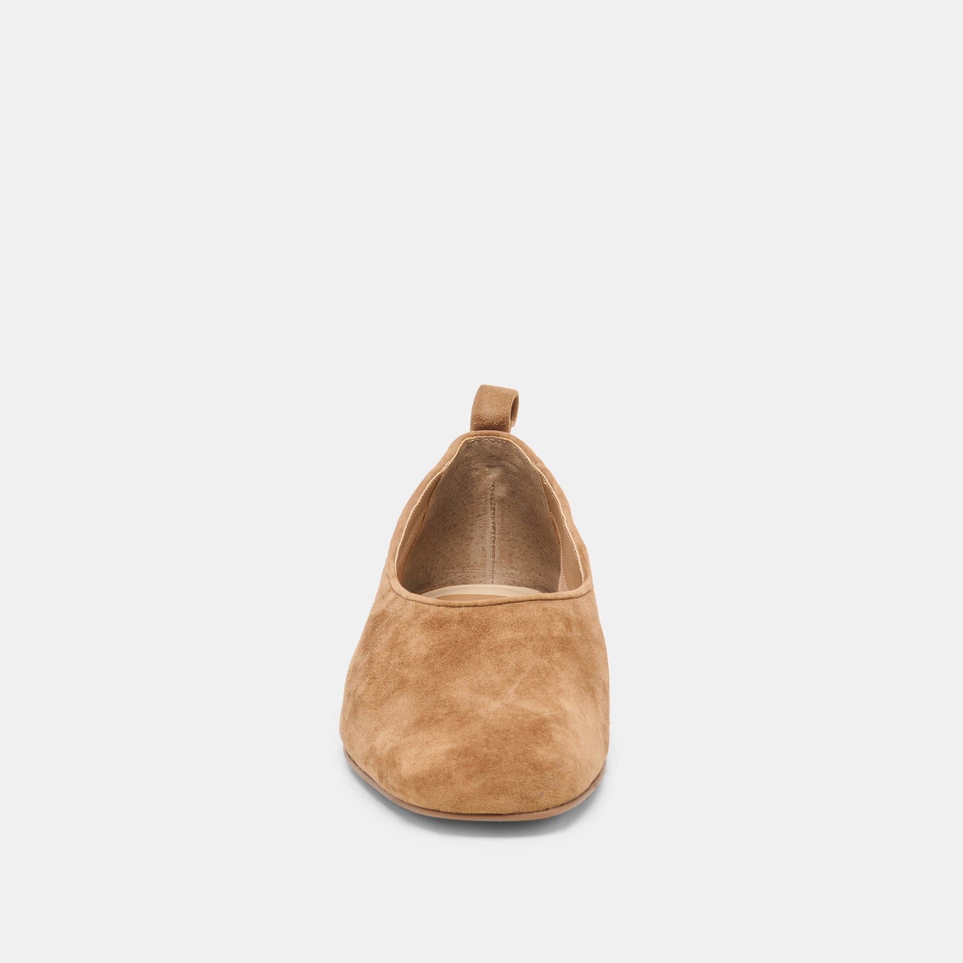 KORY BALLET FLATS LT BROWN SUEDE