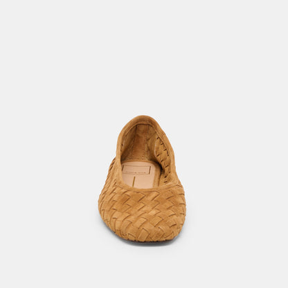 KOY BALLET FLATS TAN SUEDE