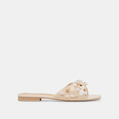 OATMEAL BEADED RAFFIA