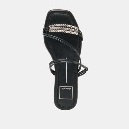 LYNDEE BEAD SANDALS BLACK STELLA