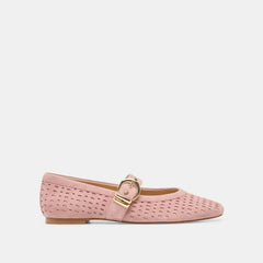 PINK PERFORATED SUEDE