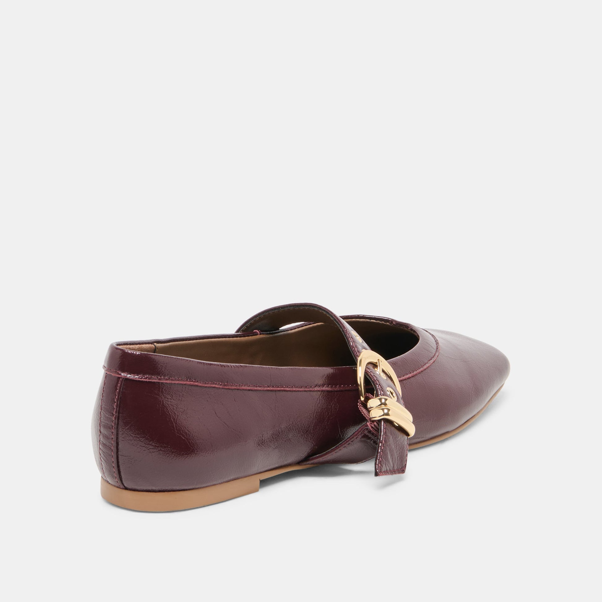 MIKEL BALLET FLATS PLUM LEATHER