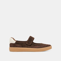 DK BROWN PERFORATED SUEDE