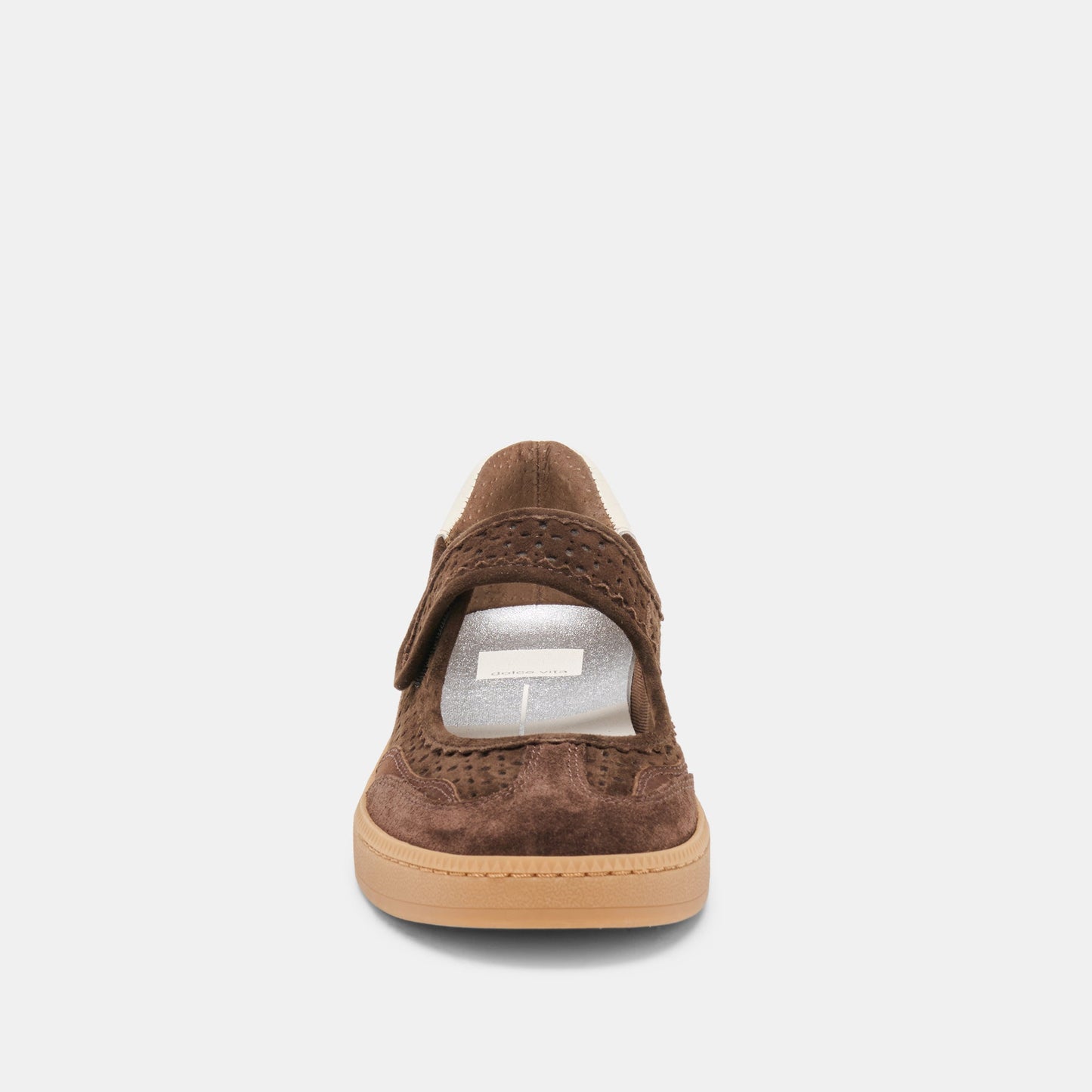 NANET SNEAKERS DK BROWN PERFORATED SUEDE