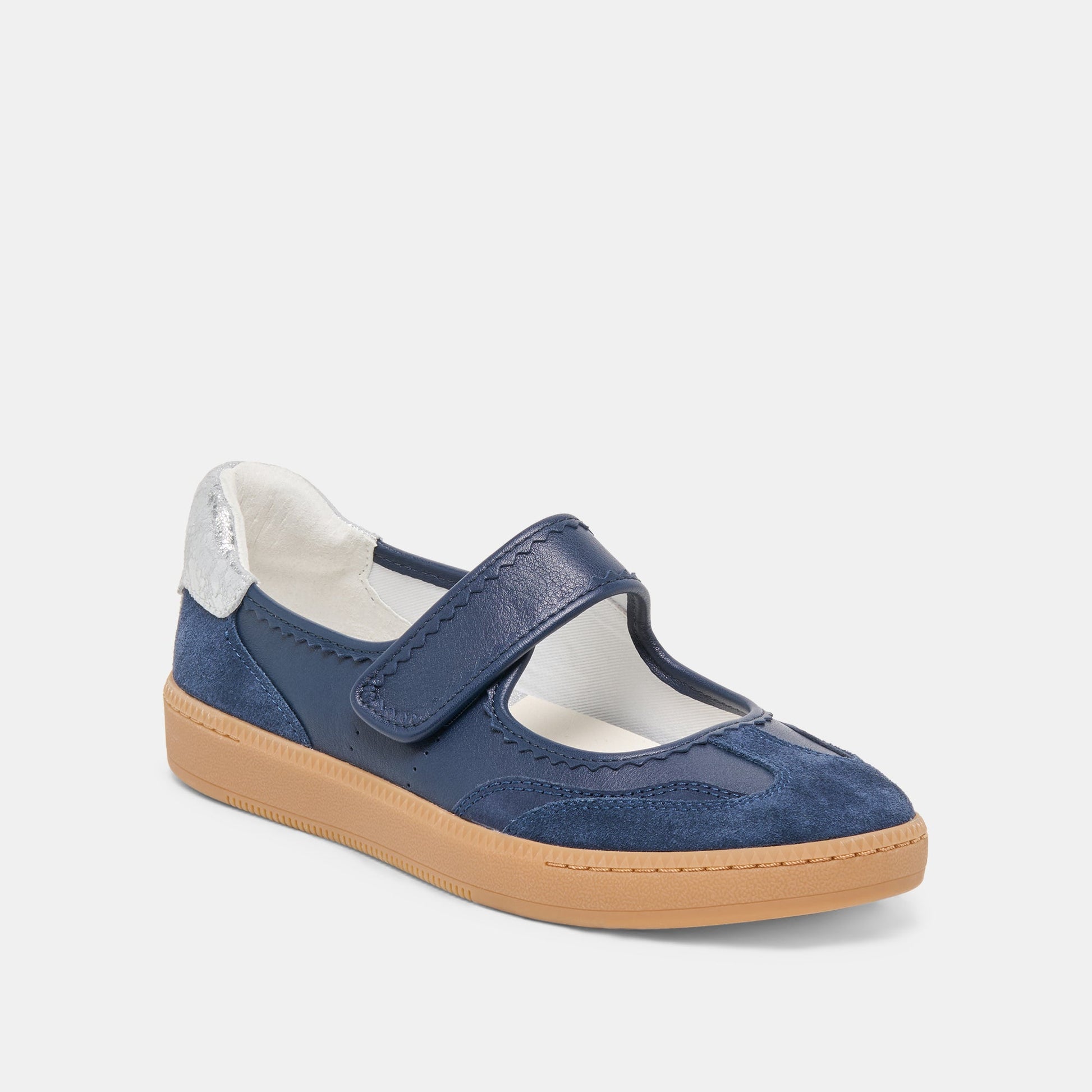 NANET SNEAKERS DK NAVY LEATHER