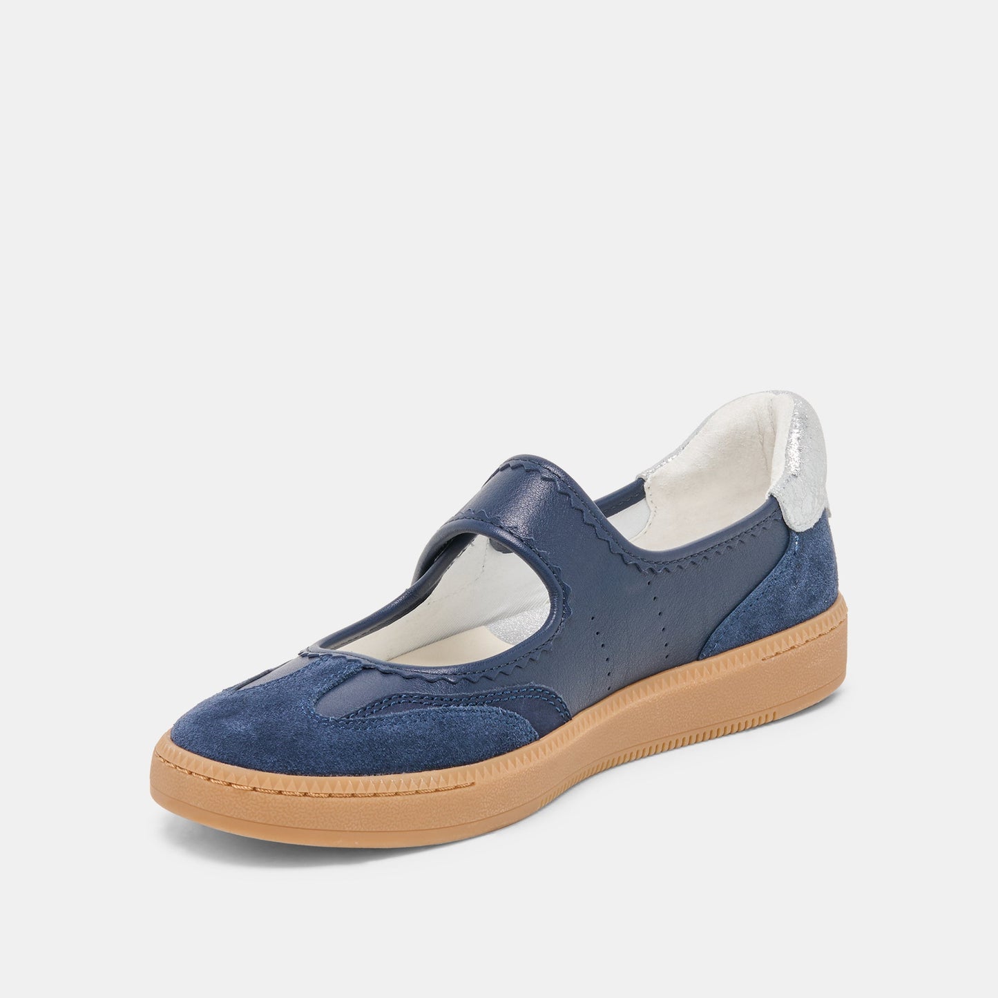 NANET SNEAKERS DK NAVY LEATHER