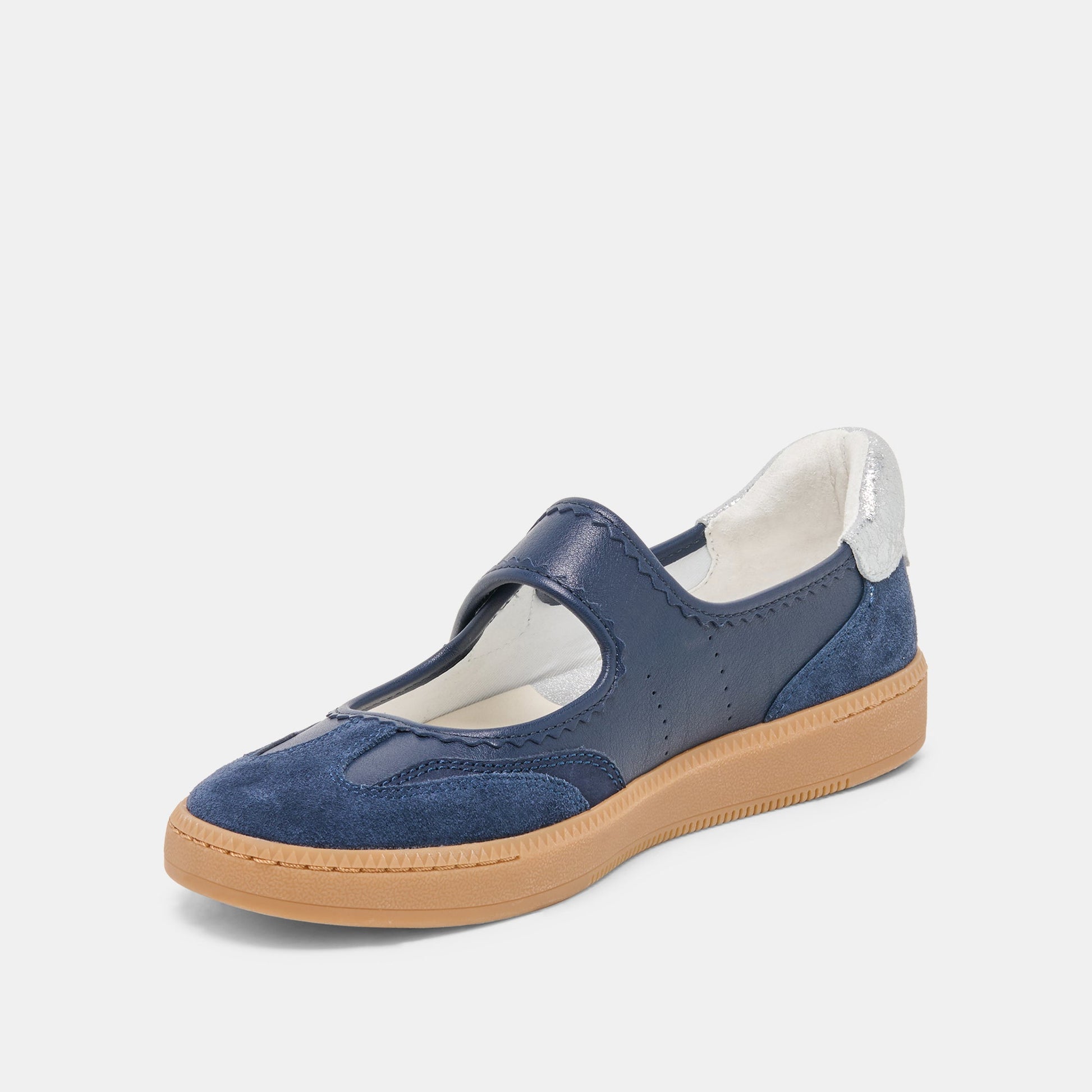 NANET SNEAKERS DK NAVY LEATHER