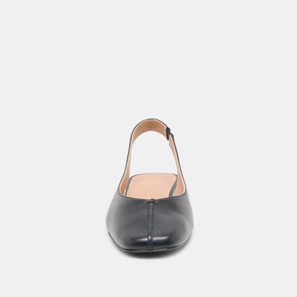 NEKKI FLATS BLACK LEATHER
