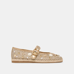 GOLD BEADED RAFFIA