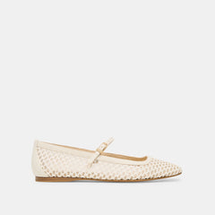 WHITE WOVEN RAFFIA