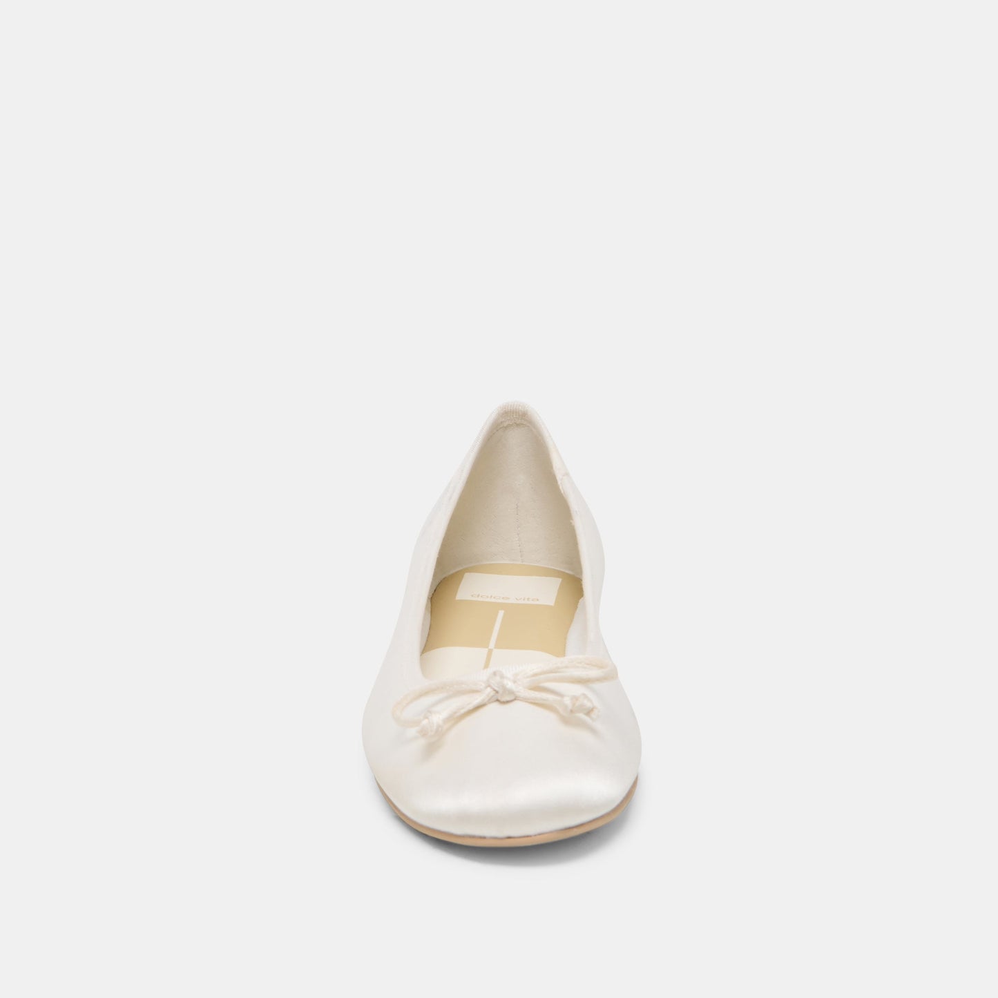 RITLA BALLET FLATS WHITE SATIN
