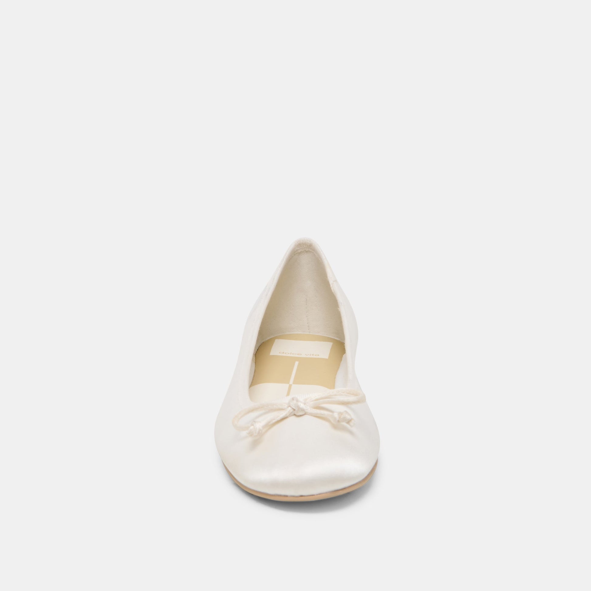 RITLA BALLET FLATS WHITE SATIN