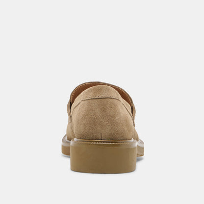 TIGGY LOAFERS OLIVE SUEDE