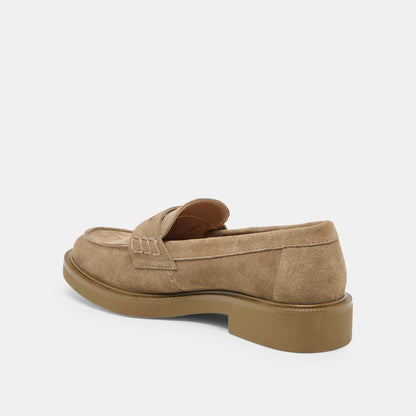 TIGGY LOAFERS OLIVE SUEDE