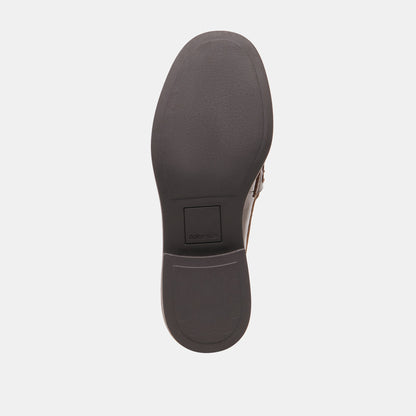 TIGGY LOAFERS WALNUT CRINKLE PATENT