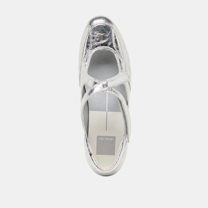 YONO SNEAKERS SILVER DISTRESSED LEATHER