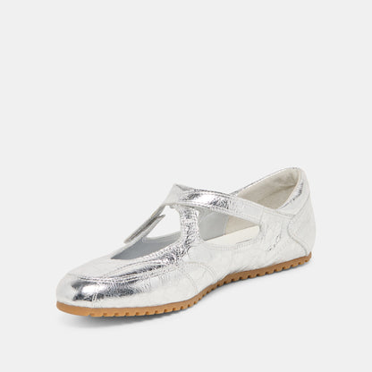 YONO SNEAKERS SILVER DISTRESSED LEATHER