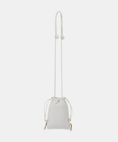 EVIE PHONE POUCH IVORY LEATHER