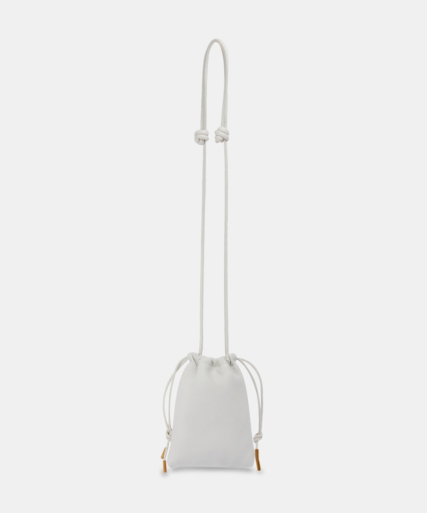 EVIE PHONE POUCH IVORY LEATHER