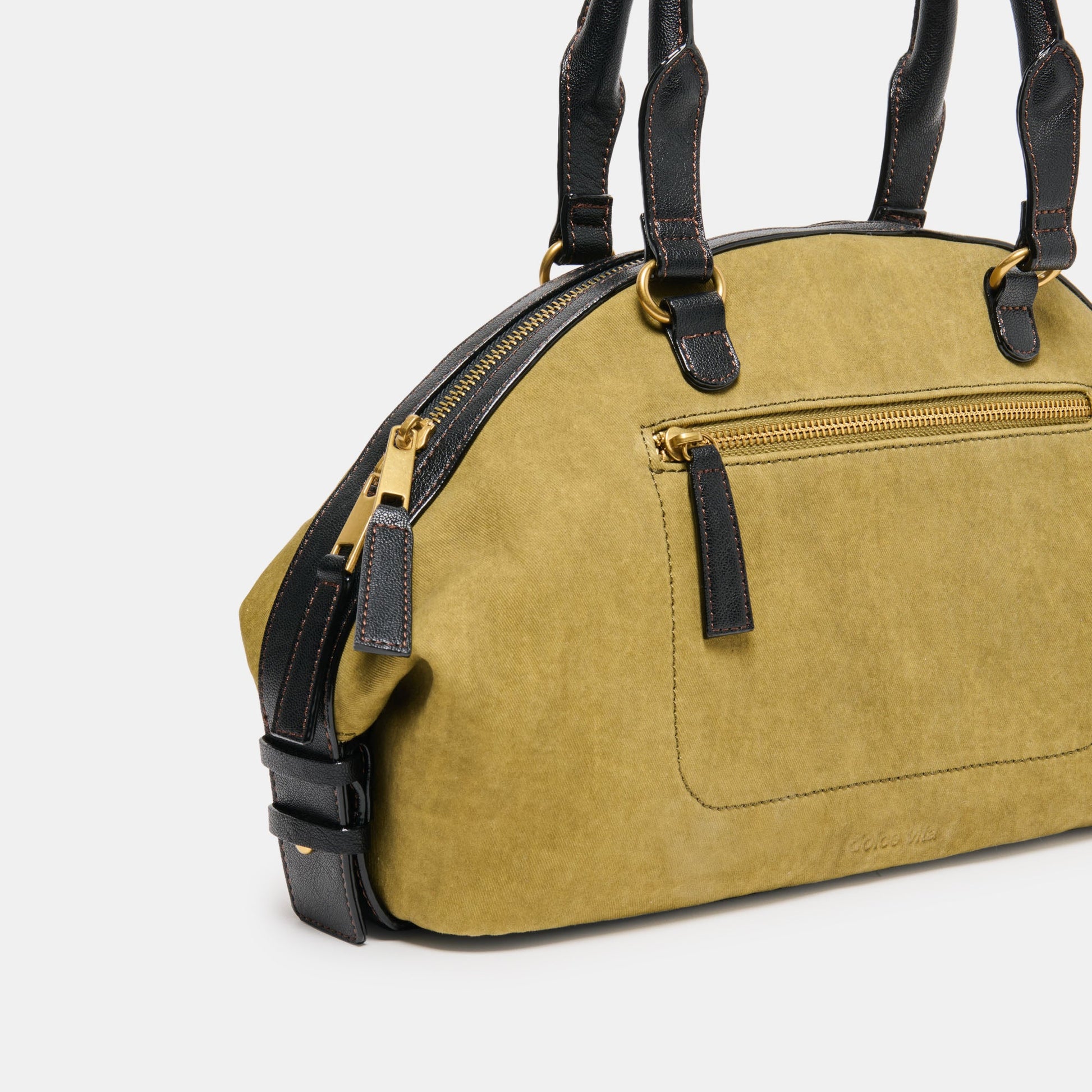 SION HANDBAG OLIVE CANVAS