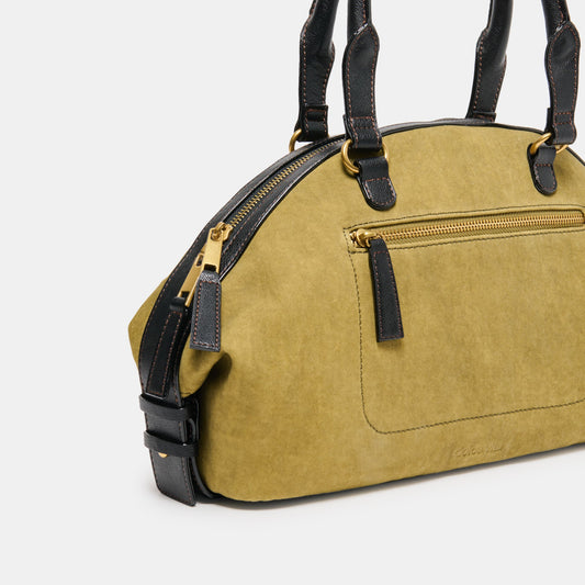 SION HANDBAG OLIVE CANVAS