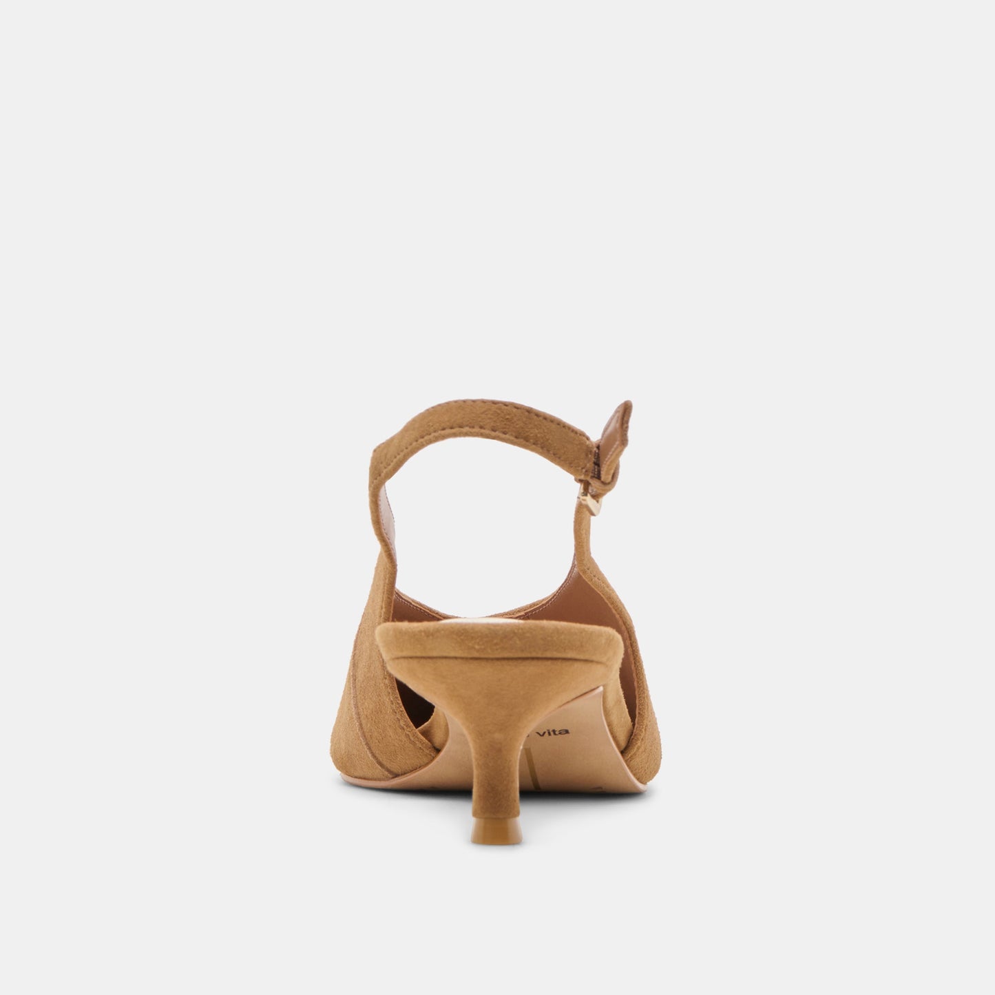 ALENNA HEELS LT BROWN SUEDE