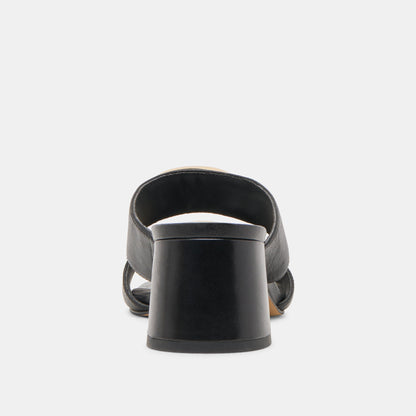 BARNET HEELS BLACK LEATHER