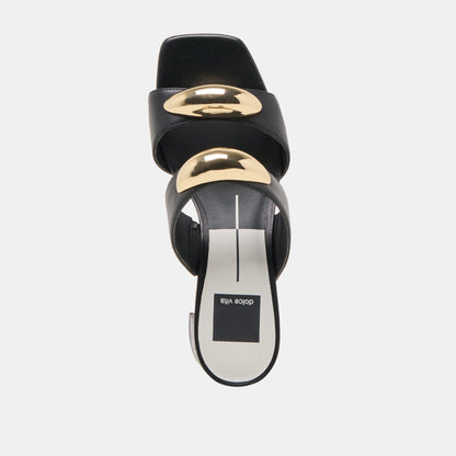 BARNET HEELS BLACK LEATHER