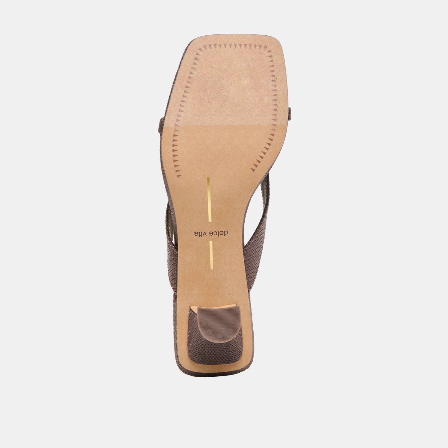 BREVEL HEELS CHOCOLATE RAFFIA