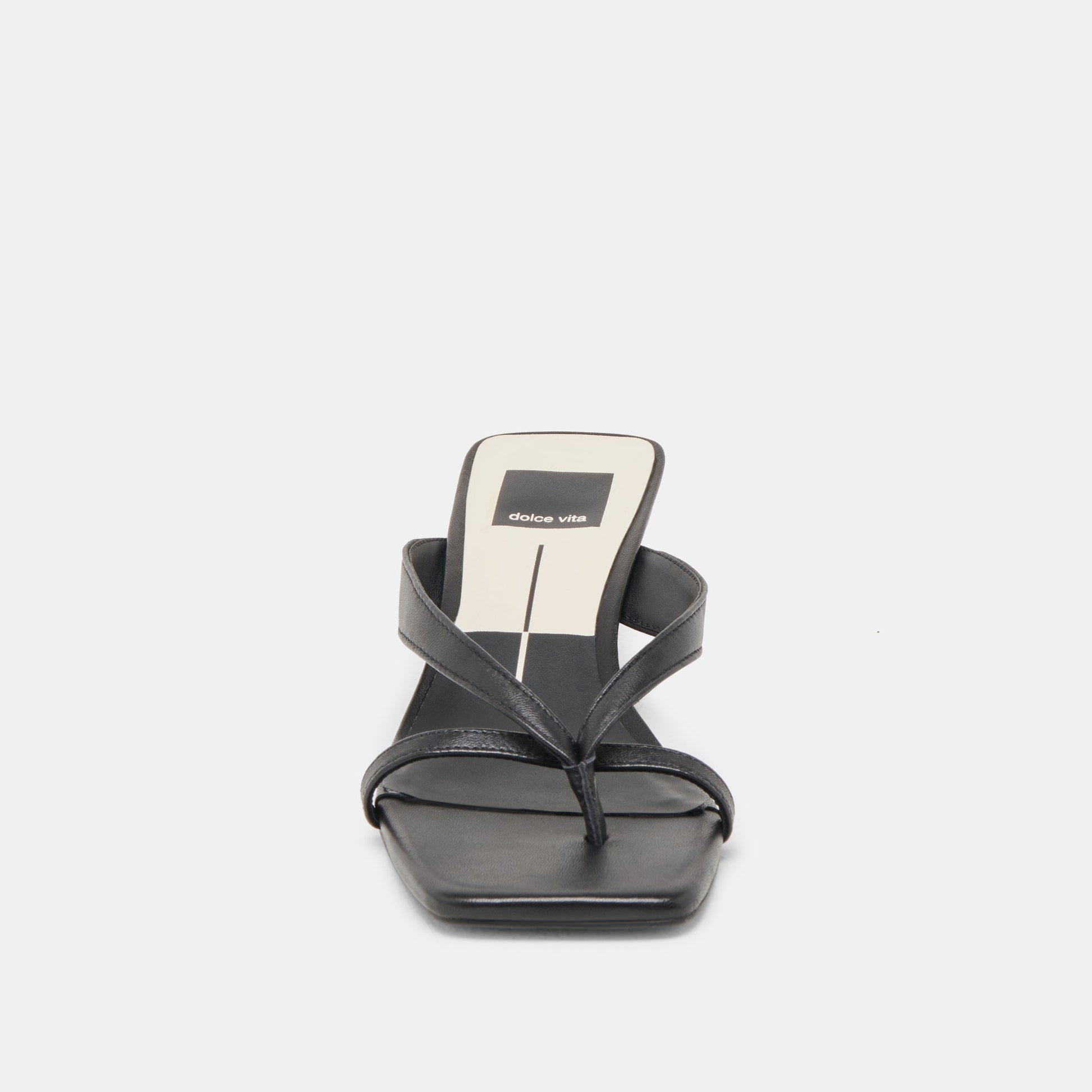 BREVEL WIDE HEELS ONYX LEATHER