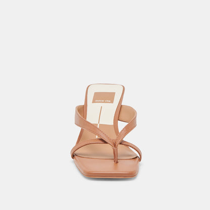 BREVEL WIDE HEELS SADDLE LEATHER
