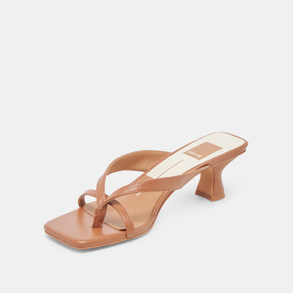 BREVEL WIDE HEELS SADDLE LEATHER