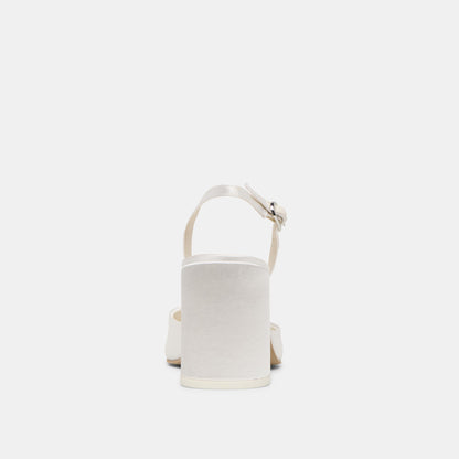 CAREL HIGH HEELS TRUE WHITE SATIN
