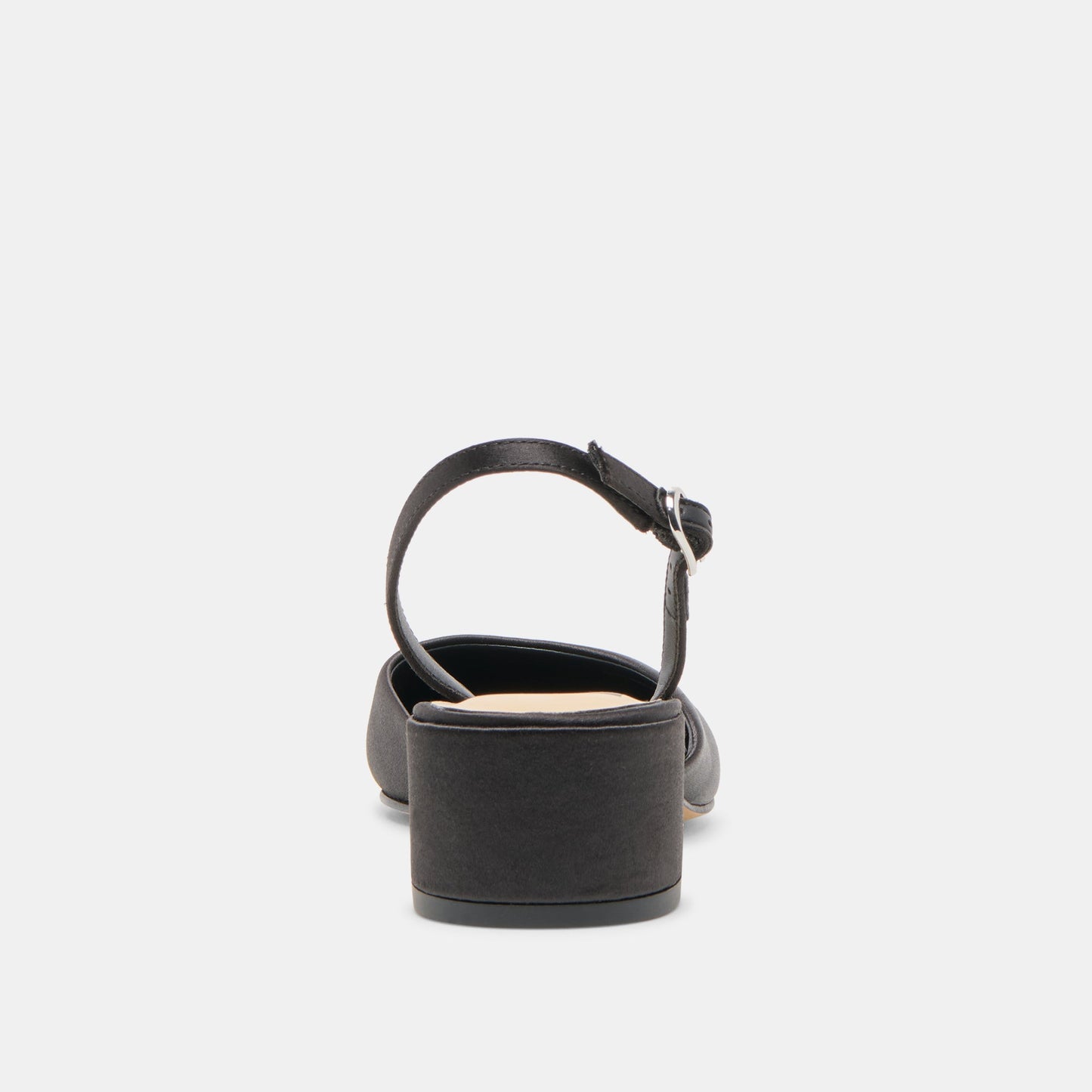 CAREL HEELS ONYX SATIN